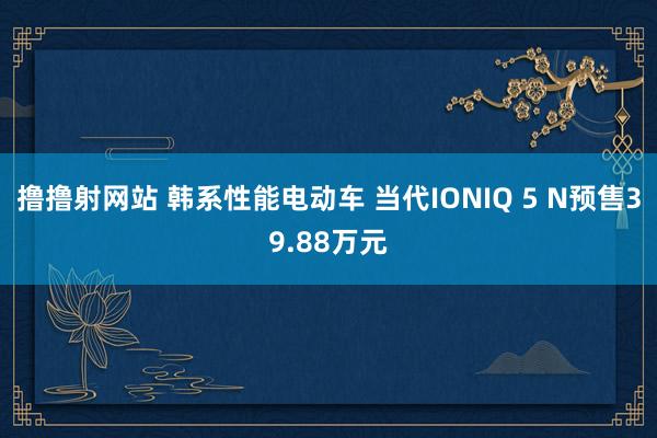 撸撸射网站 韩系性能电动车 当代IONIQ 5 N预售39.88万元