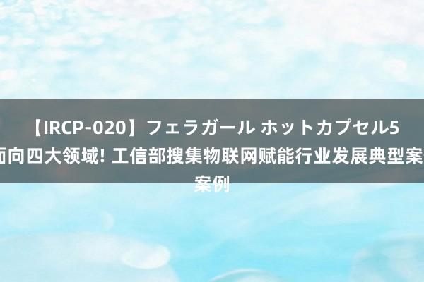 【IRCP-020】フェラガール ホットカプセル5 面向四大领域! 工信部搜集物联网赋能行业发展典型案例